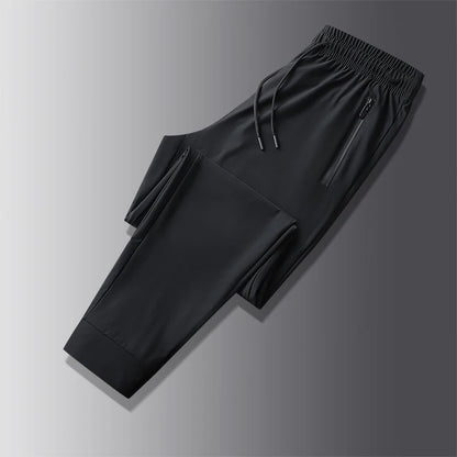 Running Men Stretch Pants Summer Quick Dry Breathable High Elastic