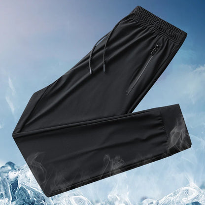 Running Men Stretch Pants Summer Quick Dry Breathable High Elastic