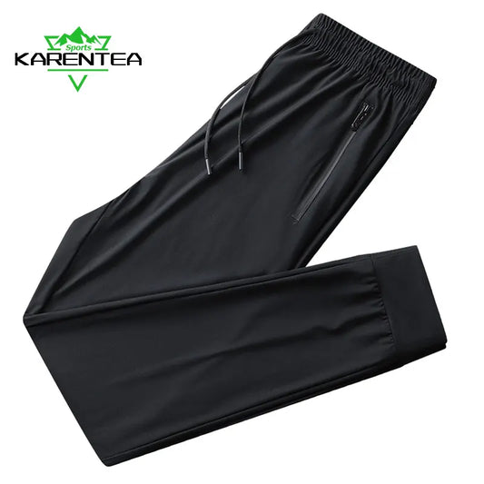 Running Men Stretch Pants Summer Quick Dry Breathable High Elastic